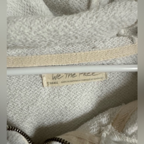 Free People Camden Oversize Cotton Hoodie in white size xs - Picture 4 of 4